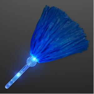 Light Up Team Spirit Blue Pom Poms - BLANK